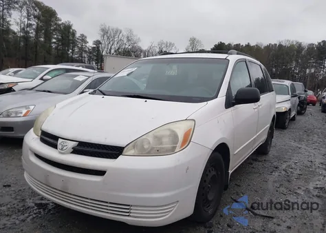 2005 Toyota Sienna Le из США, поврежденный, VIN 5TDZA23C55S235942